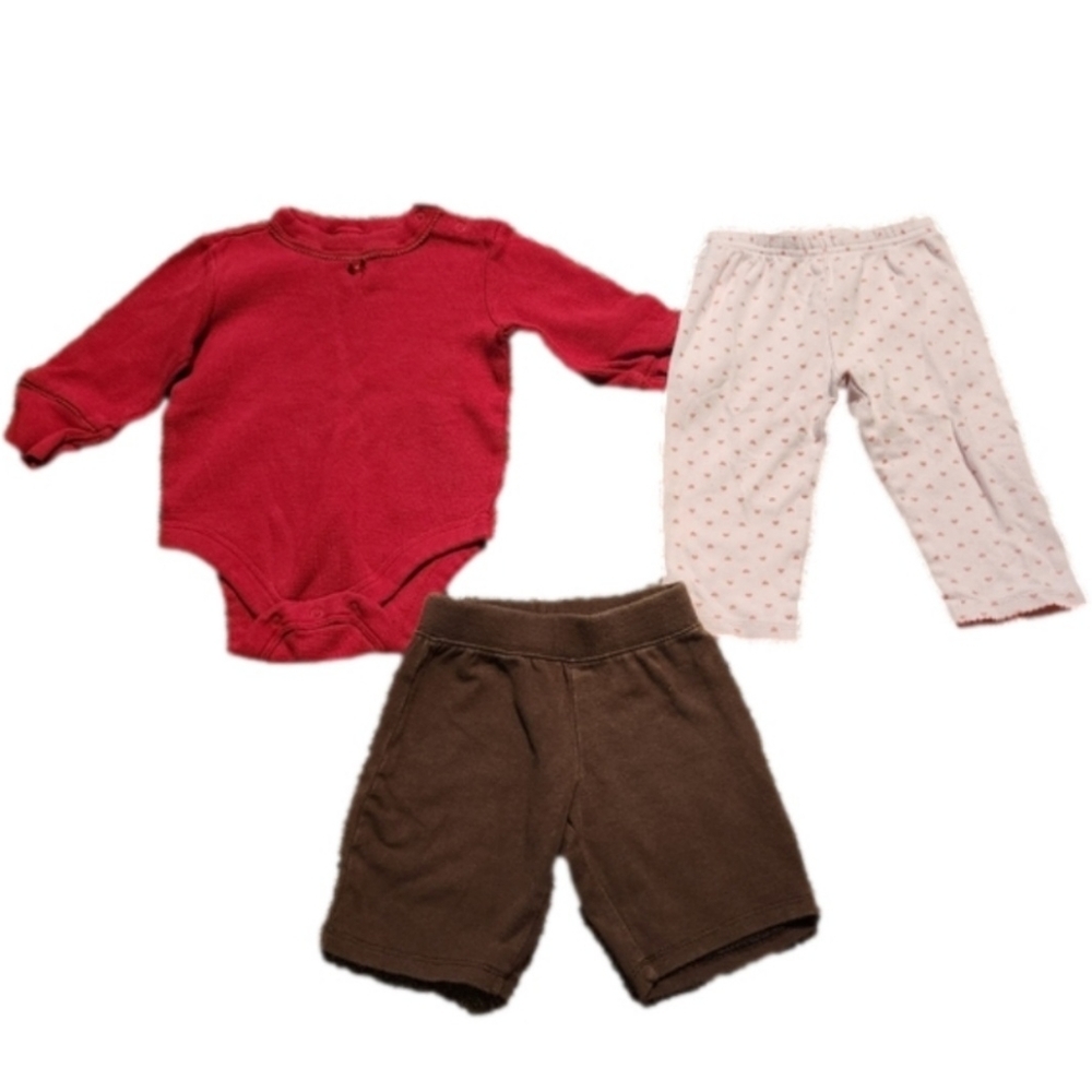 💓3/$15 Girl's 6-12 Months 3 Item Clothing Lot